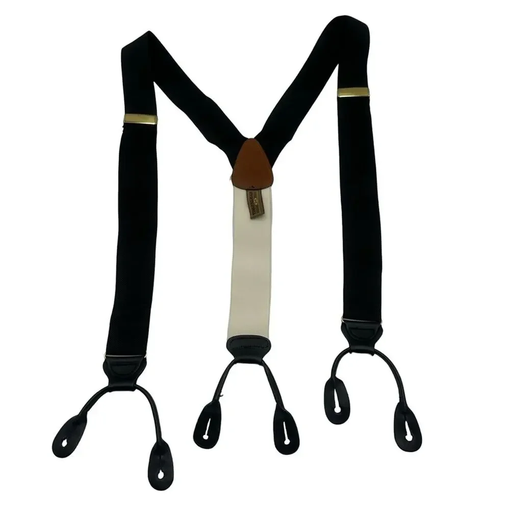 TRAFALGAR  Men's  Black  Suspenders